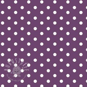 Baumwollstoff Dots purple