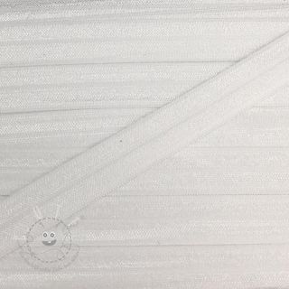 Elastisches Schrägband Polyamide 15 mm white