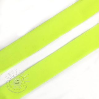 Elastisches Schrägband Polyamide matt 20 mm neon gelb