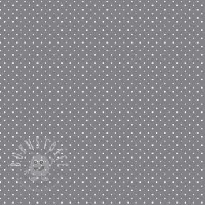 Baumwollstoff Petit dots grey