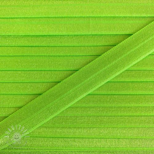 Elastisches Schrägband Polyamide 15 mm neon green