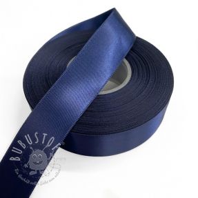 Satinband beidseitig 25 mm dark blue
