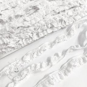 Baumwollspitze elastisch white