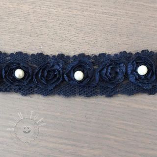Spitzen Tüll navy