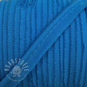 campagne Defilé Ordelijk Paspelband jersey turquoise | Bubustoffe.de