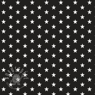 Baumwollstoff Petit stars black