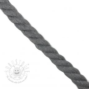 Baumwollkordel 2,5 cm light grey