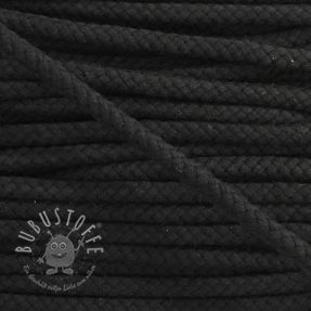 Baumwollkordel 8 mm black