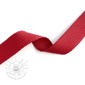 Gurtband 2,5 cm red
