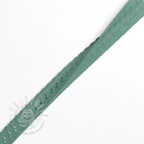 Elastisches Schrägband Polyamide 12 mm LUXURY dark old green