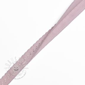 Elastisches Schrägband Polyamide 12 mm LUXURY washed pink