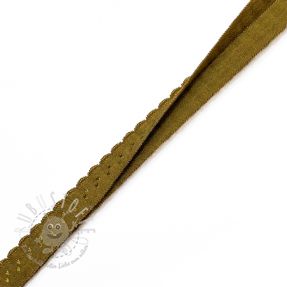 Elastisches Schrägband Polyamide 12 mm LUXURY golden brown