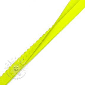 Elastisches Schrägband Polyamide 12 mm LUXURY neon yellow